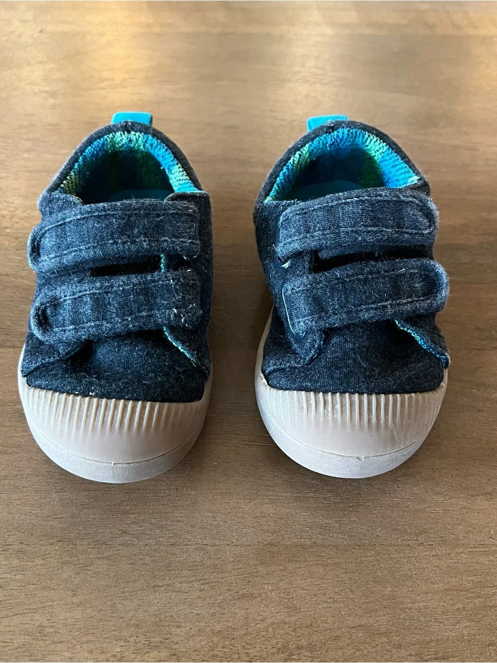 ⚡️3/$20 Charcoal Sneakers with Tan Soles - baby/toddler size 5